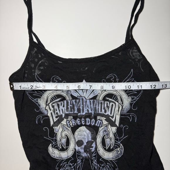 Harley-Davidson Black Graphic Skull Freedom Camisole - Picture 6 of 6